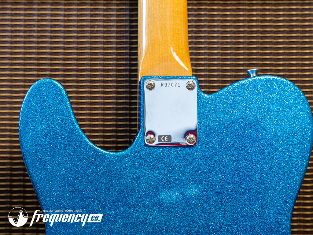 Fender Custom Shop TV Jones Telecaster with Bigsby Tremolo in Blue Sparkle NOS - 2019