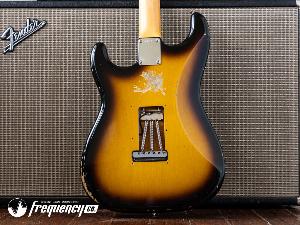 Fender Custom Shop 1960 Reissue Stratocaster Relic in 2 Tone Sunburst with a Rosewood Fingerboard - 2011