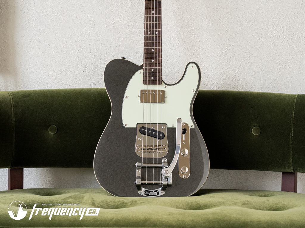 Squire Classic Vibes 60's Custom Telecaster with Bigsby Tremolo in Charcoal Frost Metallic - 2025