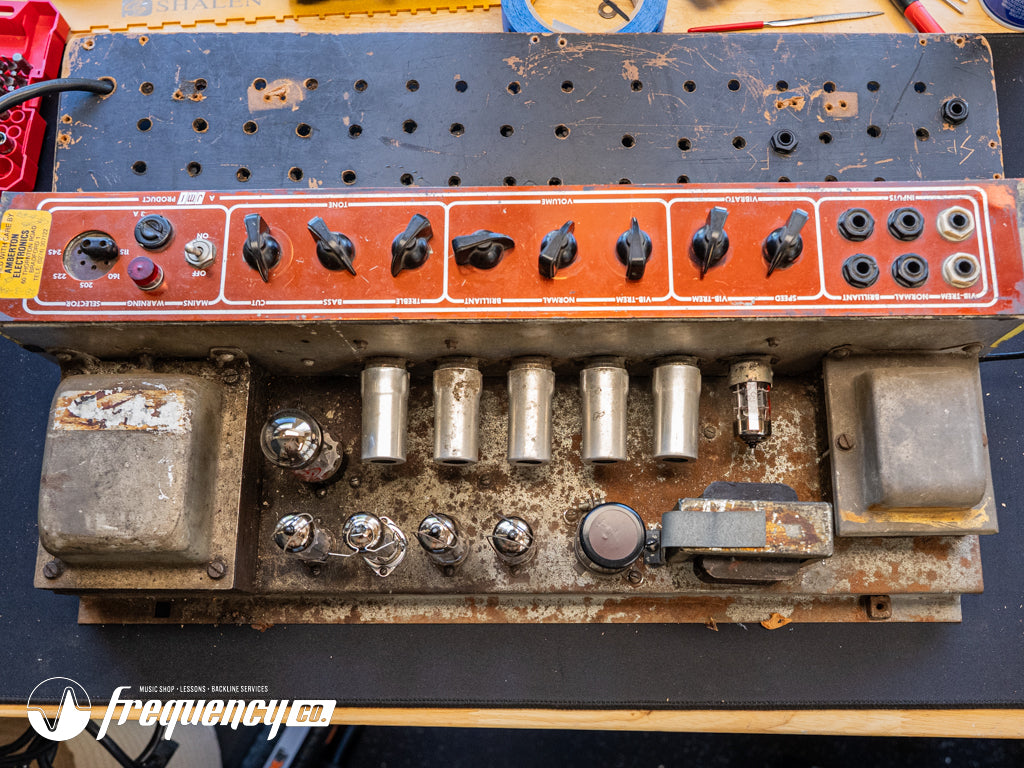 Vox JMI AC30 Super Twin Top Boost Copper Plate Amplifier Head - 1964