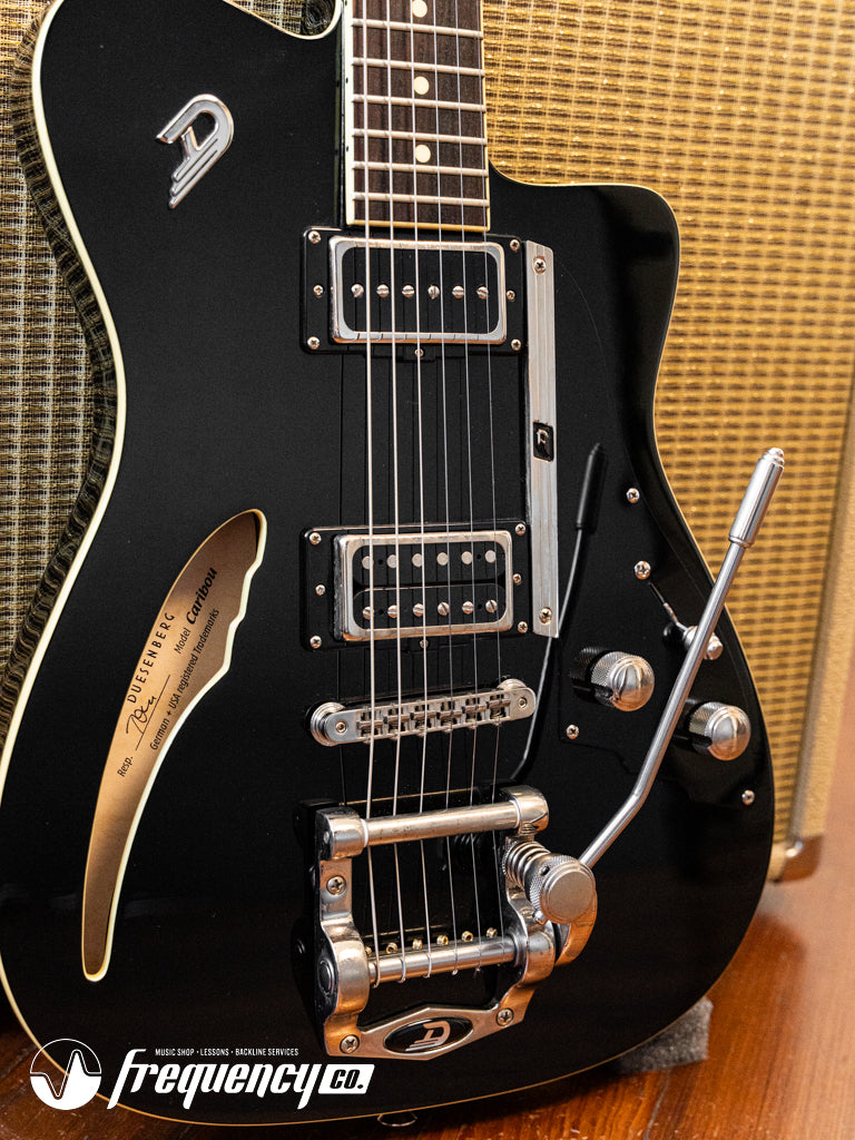 Duesenberg Caribou in Black with Indian Rosewood Fretboard - 2018