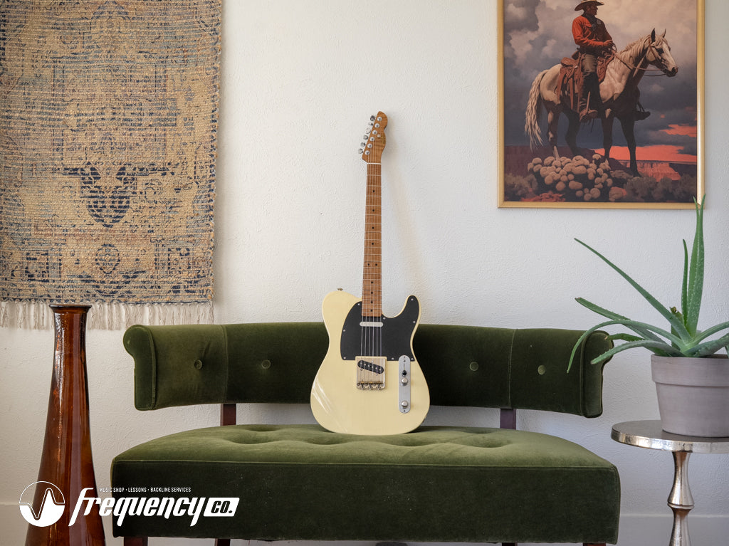 LSL Instruments T Bone Blonde with a Roasted Maple Neck and Contoured Body NAMM 2026 Build