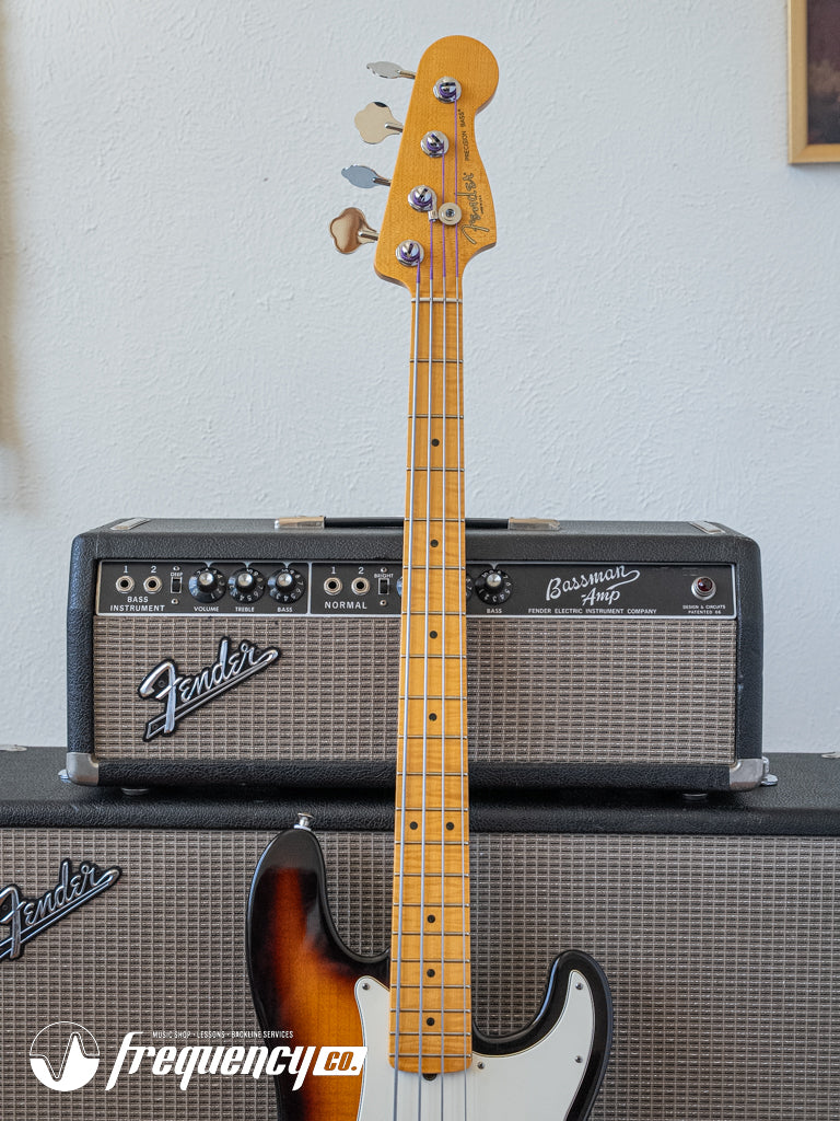 Fender Select Precision Bass in a Two Tone Sunburst wit a Flamed Maple Top and Fretboard - 2012