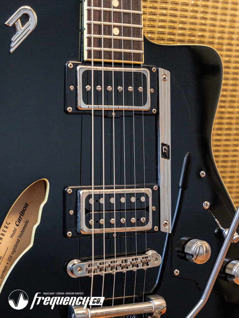 Duesenberg Caribou in Black with Indian Rosewood Fretboard - 2018