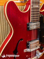 Guild Starfire V in Cherry Red with Rare Mahogany Body - 1965