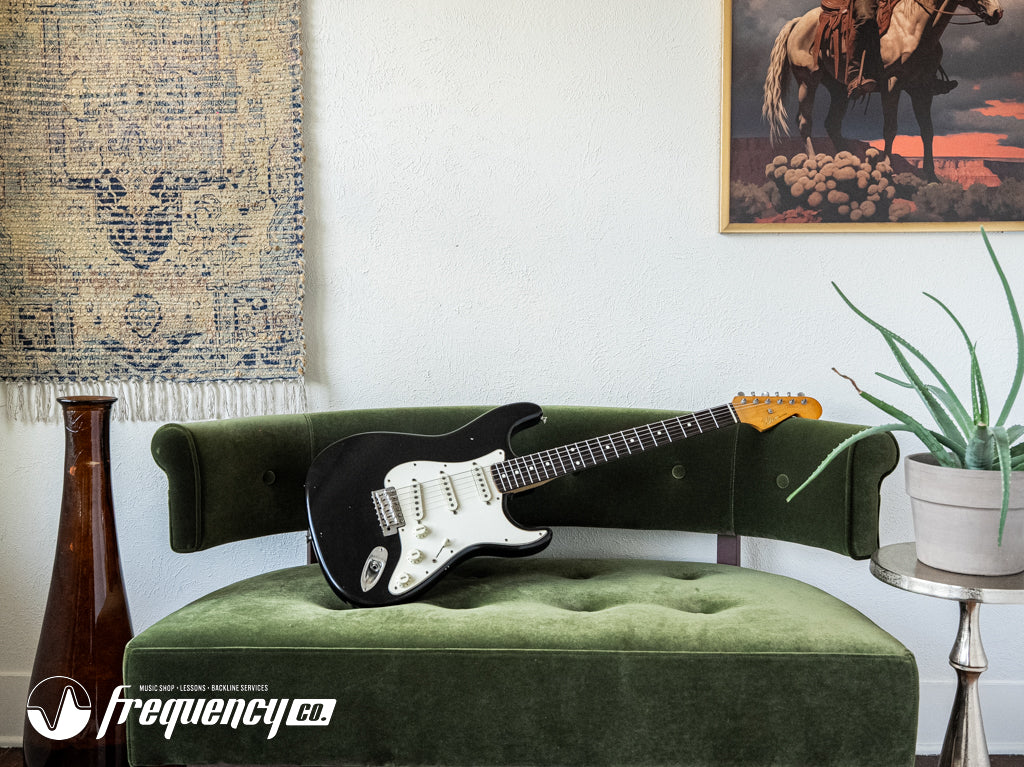 Puleo Guitars S Style Guitar with Rosewood Fingerboard in Black - 2025