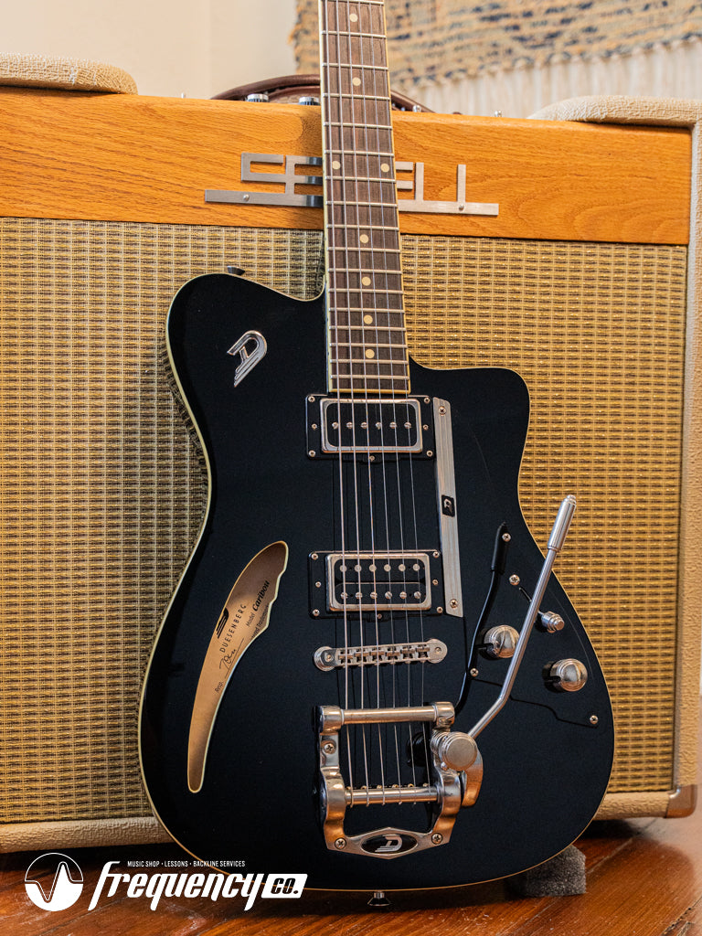 Duesenberg Caribou in Black with Indian Rosewood Fretboard - 2018