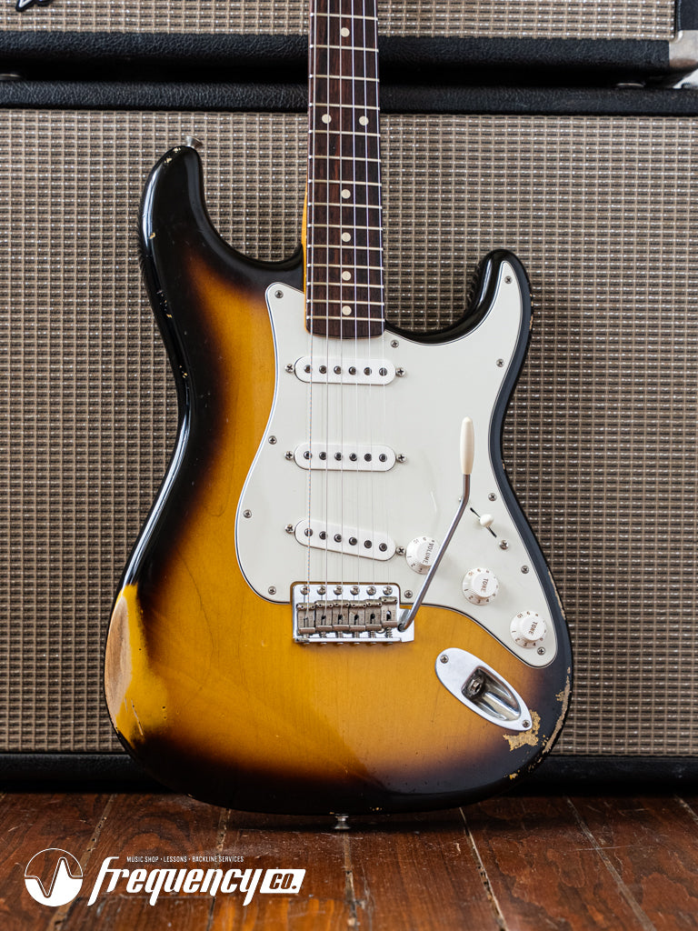 Fender Custom Shop 1960 Reissue Stratocaster Relic in 2 Tone Sunburst with a Rosewood Fingerboard - 2011