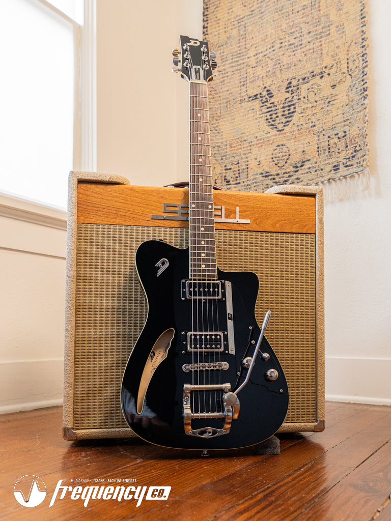 Duesenberg Caribou in Black with Indian Rosewood Fretboard - 2018