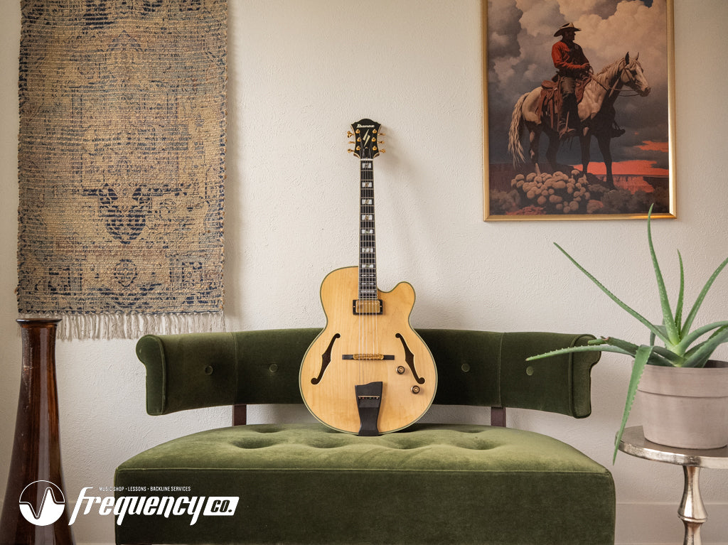 Ibanez PM-200 Pat Metheny Signature Hollow-Body in a Natural Finish - 2015