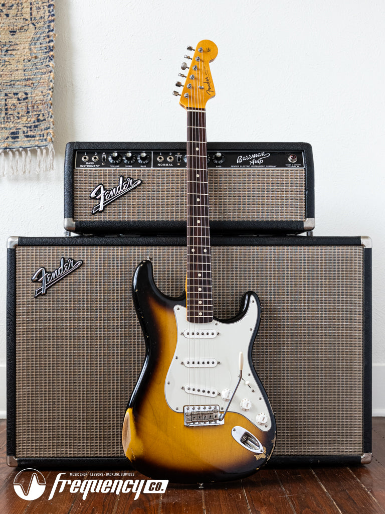 Fender Custom Shop 1960 Reissue Stratocaster Relic in 2 Tone Sunburst with a Rosewood Fingerboard - 2011