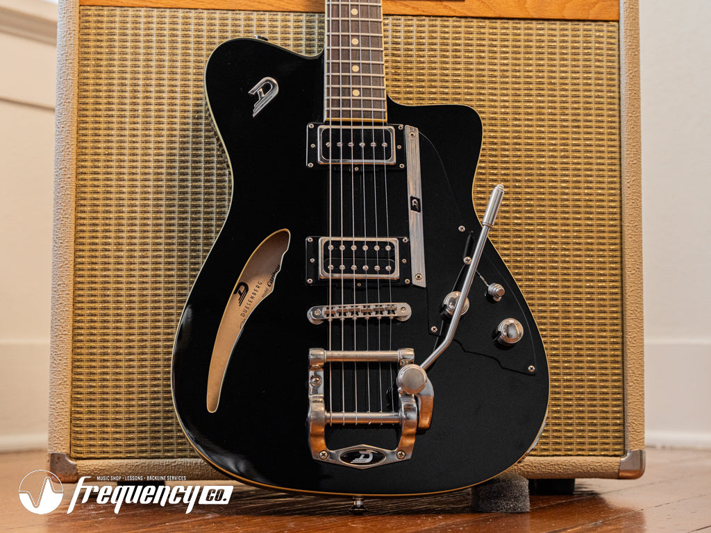 Duesenberg Caribou in Black with Indian Rosewood Fretboard - 2018