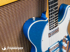 Fender Custom Shop TV Jones Telecaster with Bigsby Tremolo in Blue Sparkle NOS - 2019