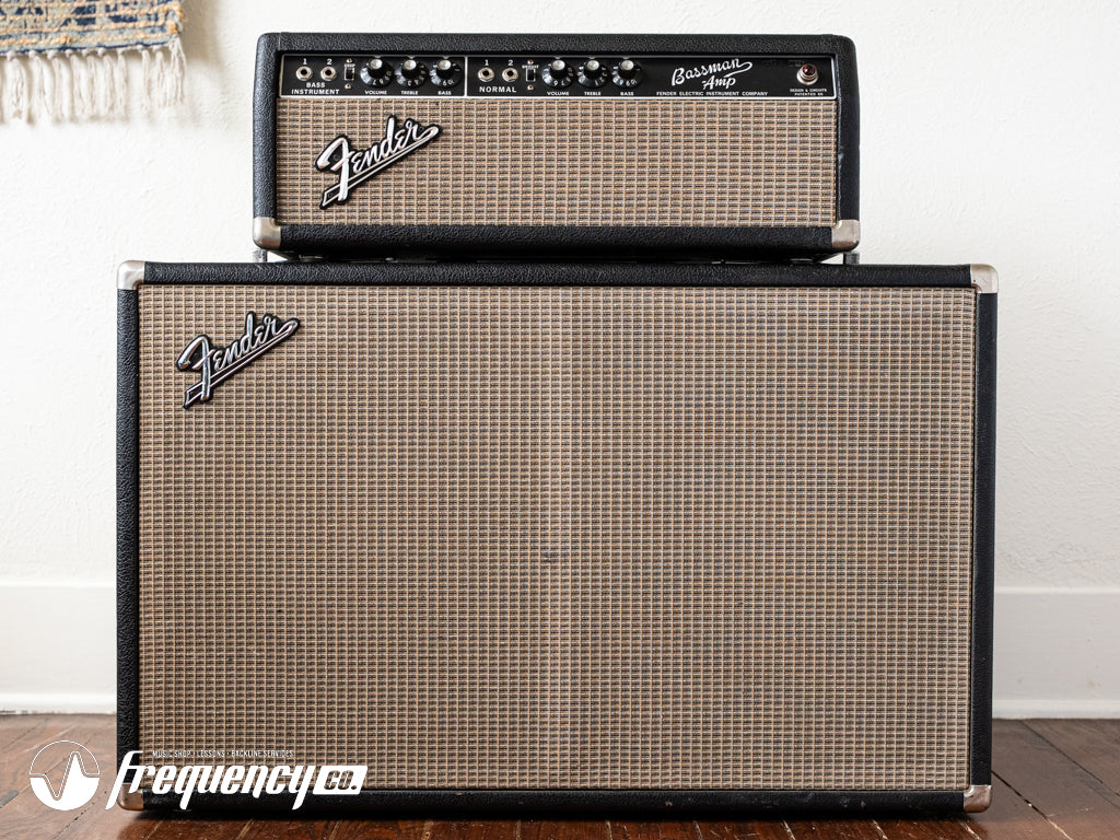 Fender Bassman AA864 Head and Matching 2x12 Cabinet - 1965