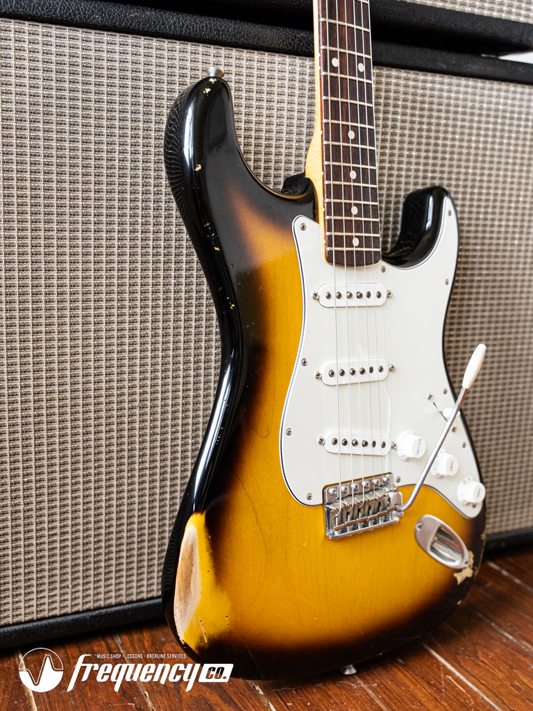 Fender Custom Shop 1960 Reissue Stratocaster Relic in 2 Tone Sunburst with a Rosewood Fingerboard - 2011
