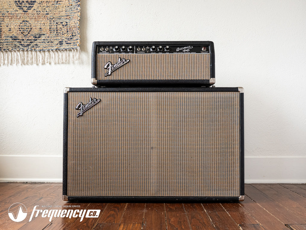 Fender Bassman AA864 Head and Matching 2x12 Cabinet - 1965