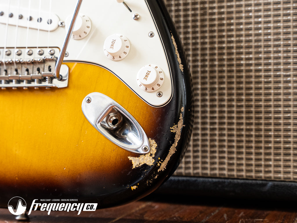 Fender Custom Shop 1960 Reissue Stratocaster Relic in 2 Tone Sunburst with a Rosewood Fingerboard - 2011