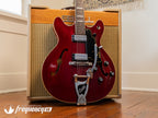 Guild Starfire V in Cherry Red with Rare Mahogany Body - 1965