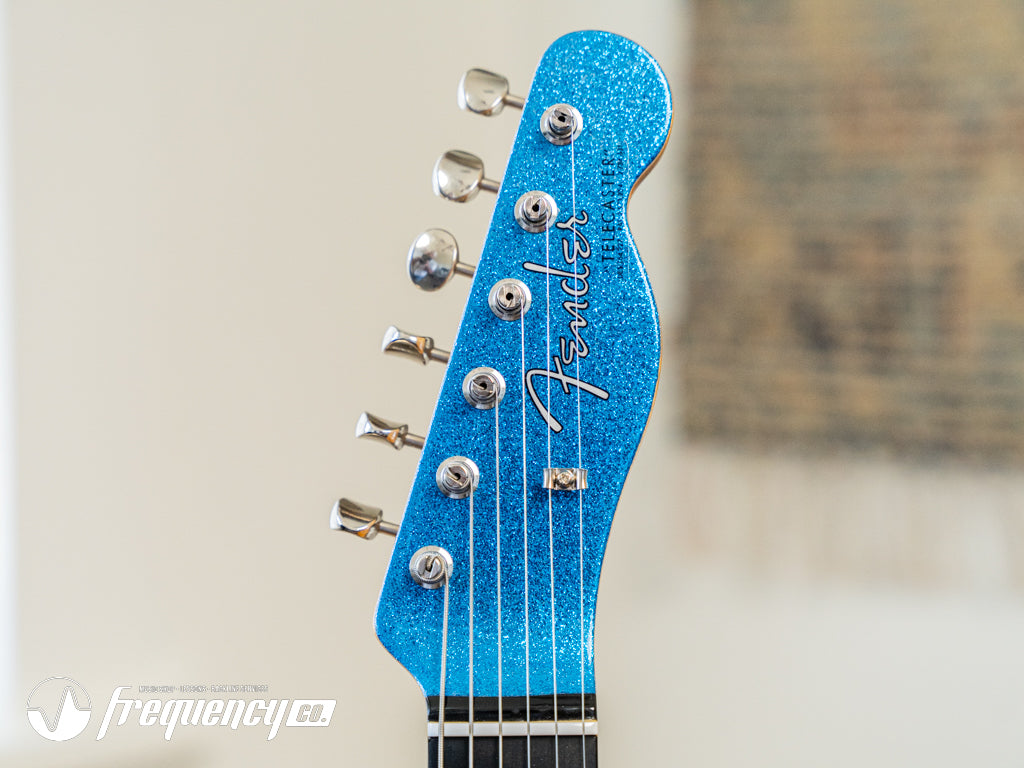 Fender Custom Shop TV Jones Telecaster with Bigsby Tremolo in Blue Sparkle NOS - 2019