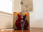 Guild Starfire V in Cherry Red with Rare Mahogany Body - 1965