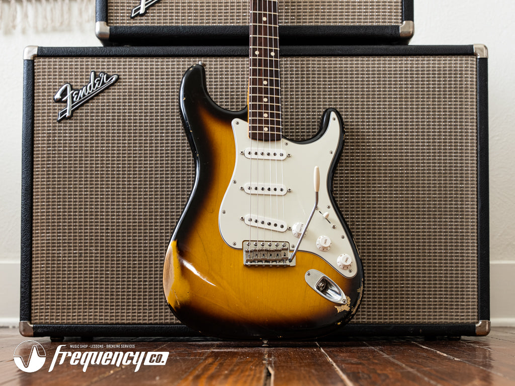 Fender Custom Shop 1960 Reissue Stratocaster Relic in 2 Tone Sunburst with a Rosewood Fingerboard - 2011