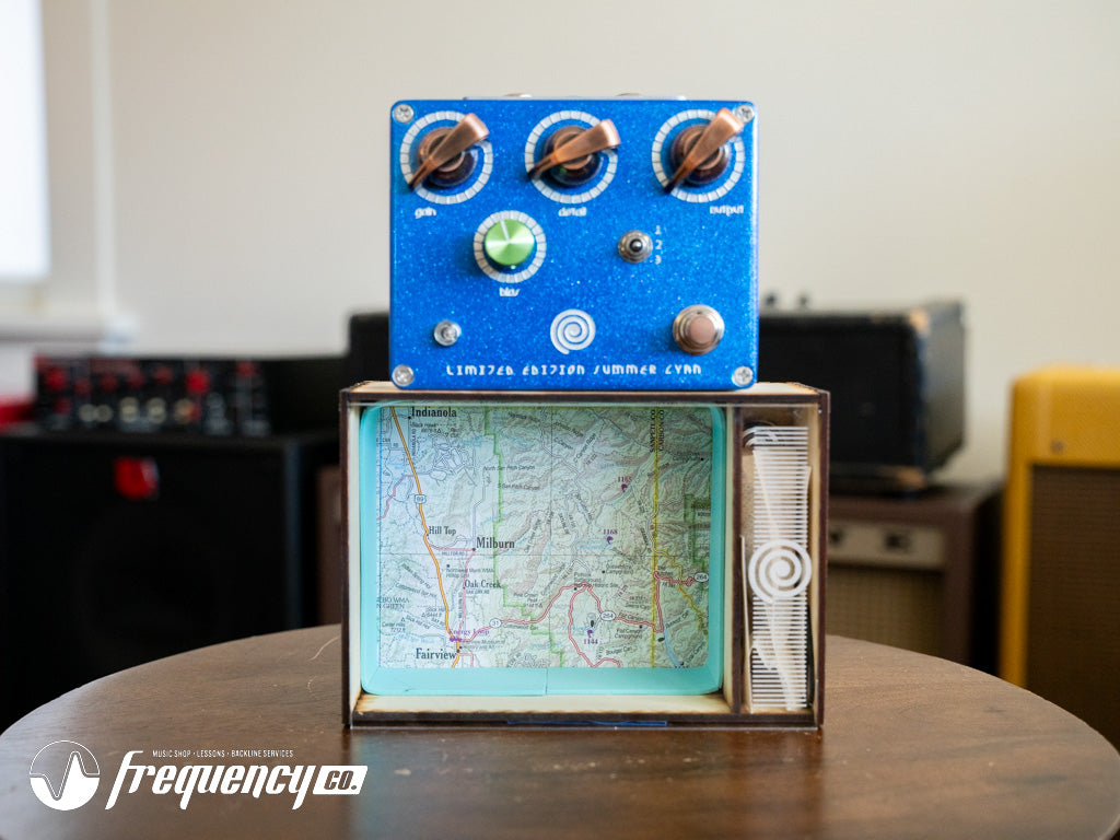 Spiral Electric FX Summer Cyan Fuzz Pedal