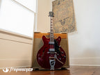 Guild Starfire V in Cherry Red with Rare Mahogany Body - 1965