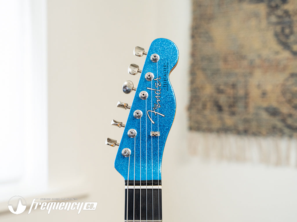 Fender Custom Shop TV Jones Telecaster with Bigsby Tremolo in Blue Sparkle NOS - 2019