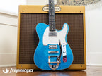 Fender Custom Shop TV Jones Telecaster with Bigsby Tremolo in Blue Sparkle NOS - 2019