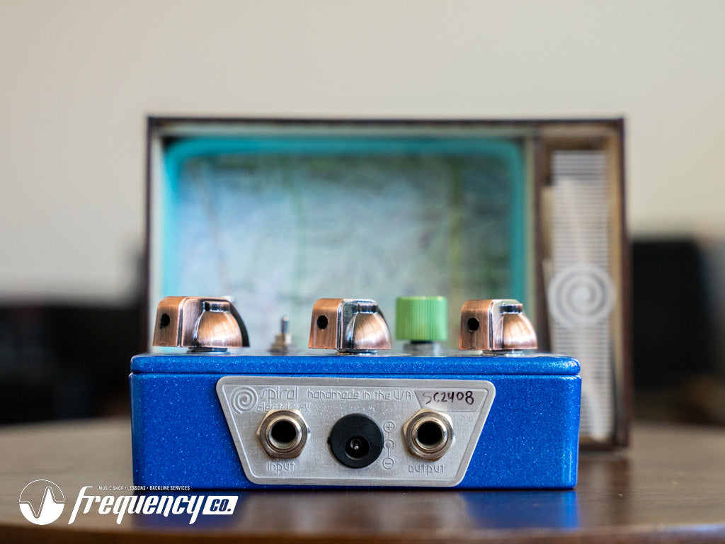 Spiral Electric FX Summer Cyan Fuzz Pedal