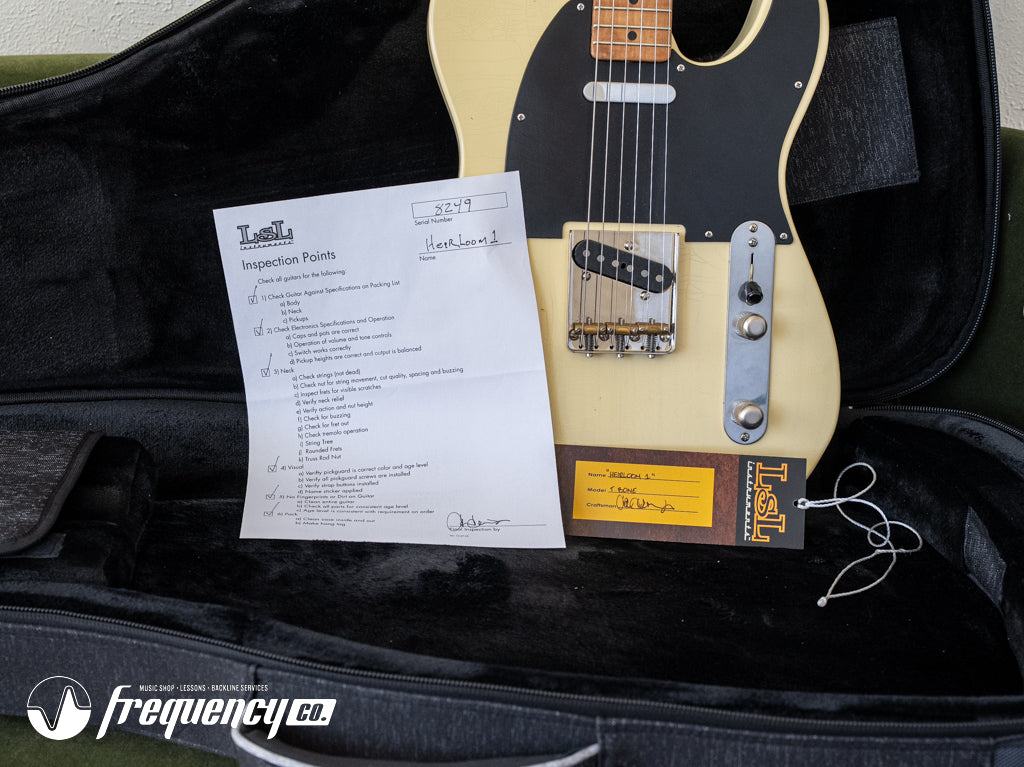 LSL Instruments T Bone Blonde with a Roasted Maple Neck and Contoured Body NAMM 2026 Build