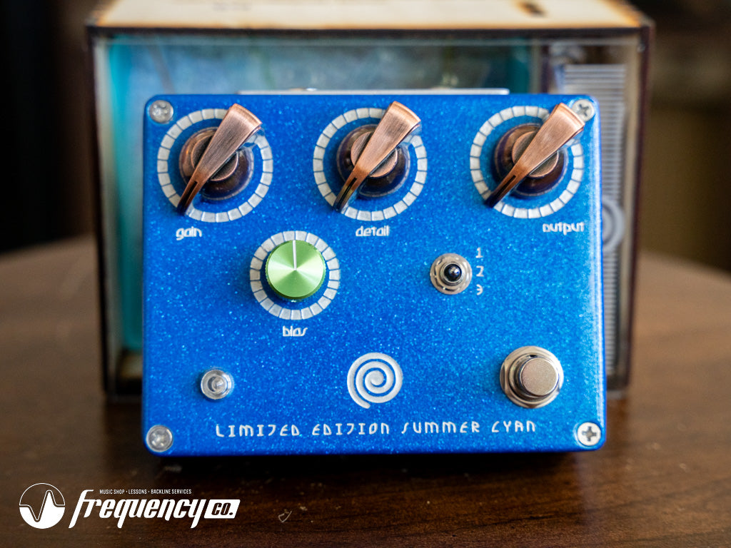 Spiral Electric FX Summer Cyan Fuzz Pedal