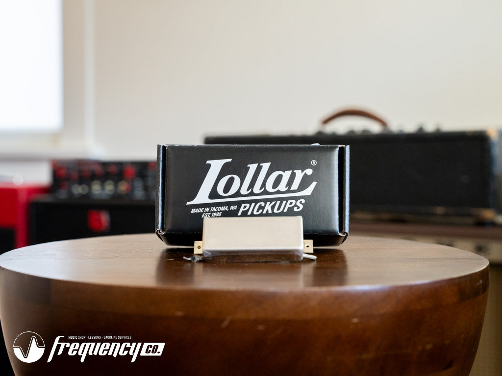 Lollar Pickups Firebird Pickguard Mount Neck Lightly Aged Nickel - Single Conductor