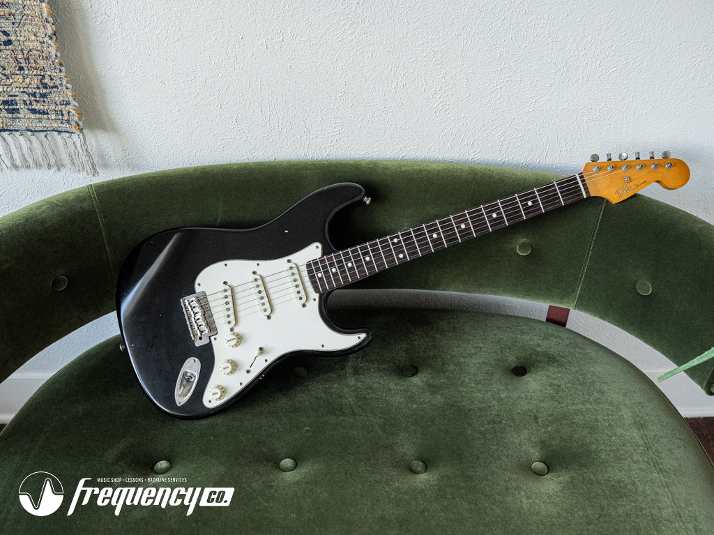 Puleo Guitars S Style Guitar with Rosewood Fingerboard in Black - 2025