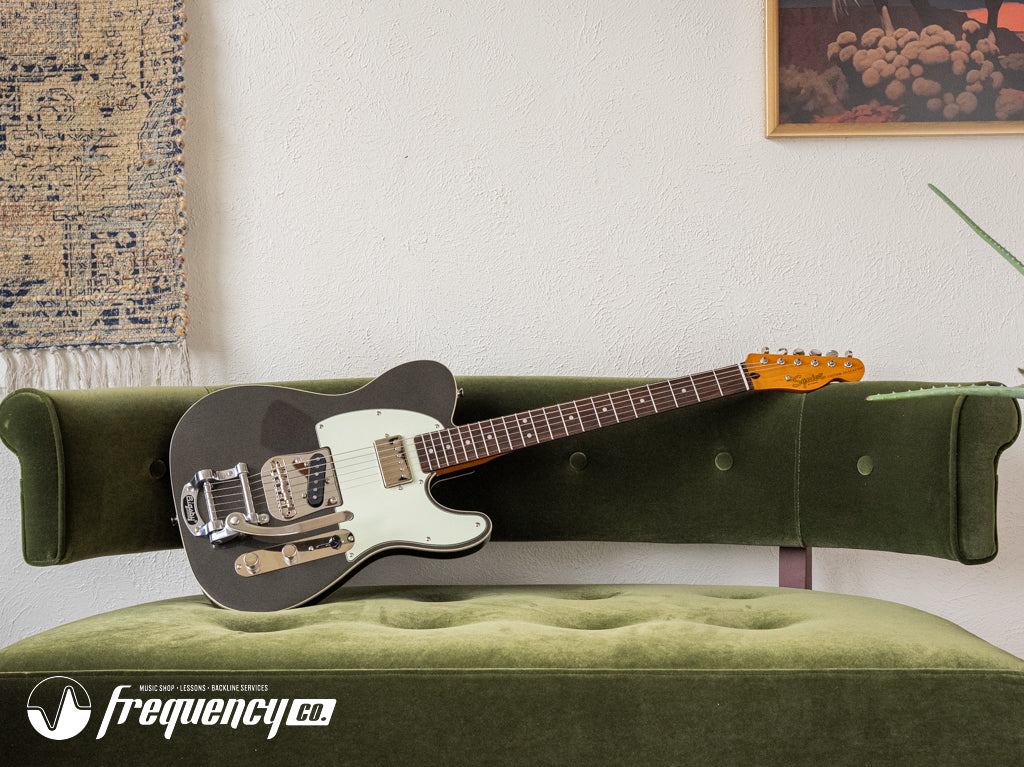 Squire Classic Vibes 60's Custom Telecaster with Bigsby Tremolo in Charcoal Frost Metallic - 2025