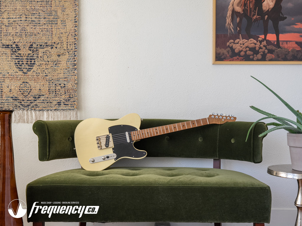 LSL Instruments T Bone Blonde with a Roasted Maple Neck and Contoured Body NAMM 2026 Build