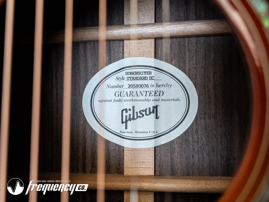 Gibson Songwriter Standard EC in Rosewood Burst Equipped with Fishman Prefix Plus-T Electronics - 2020
