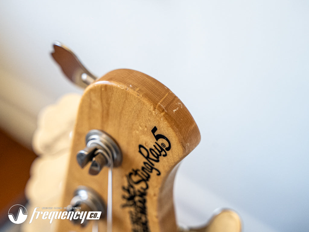 Ernie Ball Music Man Stingray 5 Bass with a Birdseye Maple Neck in Sunburst - 1991