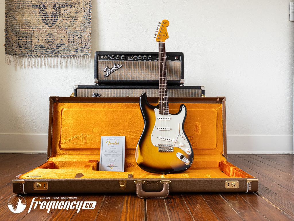 Fender Custom Shop 1960 Reissue Stratocaster Relic in 2 Tone Sunburst with a Rosewood Fingerboard - 2011