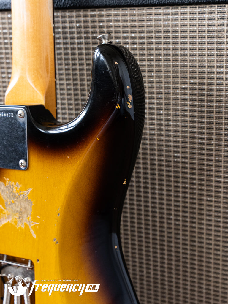 Fender Custom Shop 1960 Reissue Stratocaster Relic in 2 Tone Sunburst with a Rosewood Fingerboard - 2011