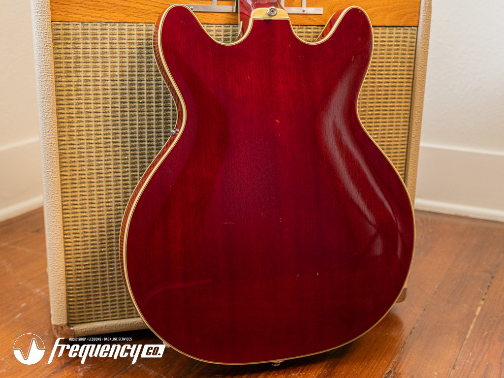 Guild Starfire V in Cherry Red with Rare Mahogany Body - 1965