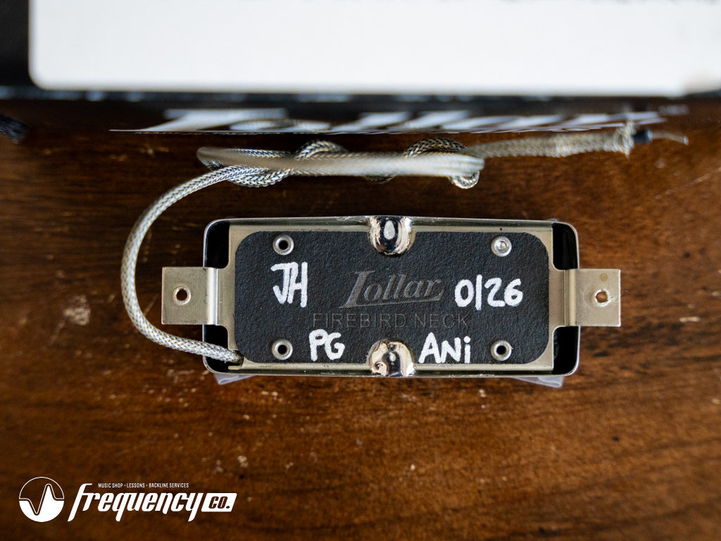 Lollar Pickups Firebird Pickguard Mount Neck Lightly Aged Nickel - Single Conductor