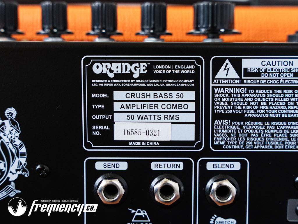 Orange Crush Bass 50 Combo Amplifier