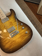 Tausch 665 Raw Deluxe NAMM Sample in 2 Tone Lemon Dark Brown Burst- 2017