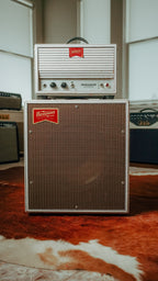 Benson Monarch Head and 1x12 Cabinet loaded with a Benson Weber Speaker in Pinstripe Finish