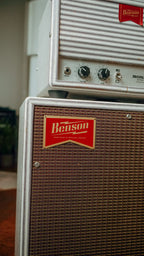 Benson Monarch Head and 1x12 Cabinet loaded with a Benson Weber Speaker in Pinstripe Finish