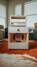 Benson Monarch Head and 1x12 Cabinet loaded with a Benson Weber Speaker in Pinstripe Finish
