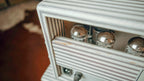Benson Monarch Head and 1x12 Cabinet loaded with a Benson Weber Speaker in Pinstripe Finish