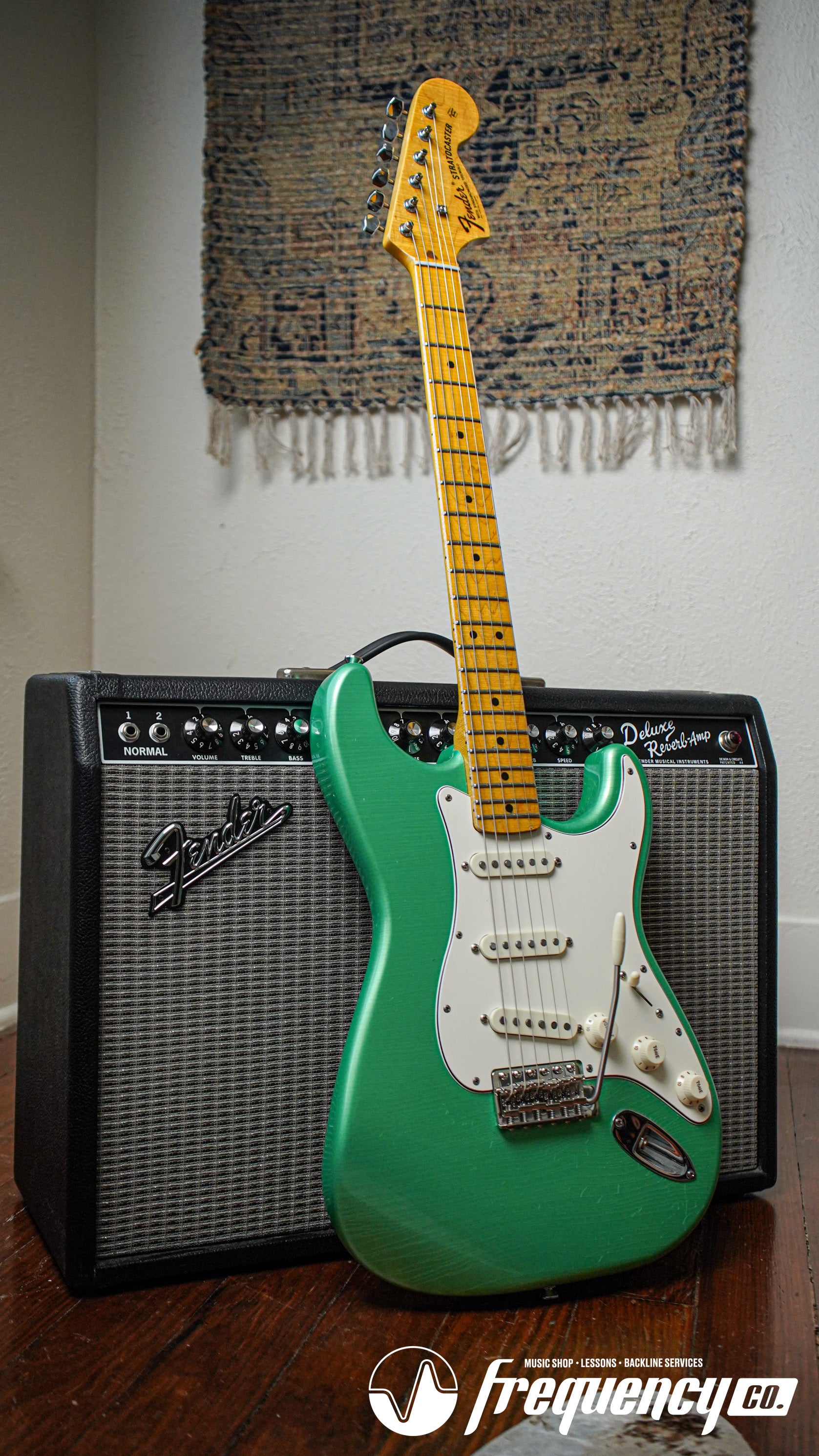 Fender '68 Stratocaster Partscaster in Thin Kandy Lime Green Pearl Nitro Aged - 2020