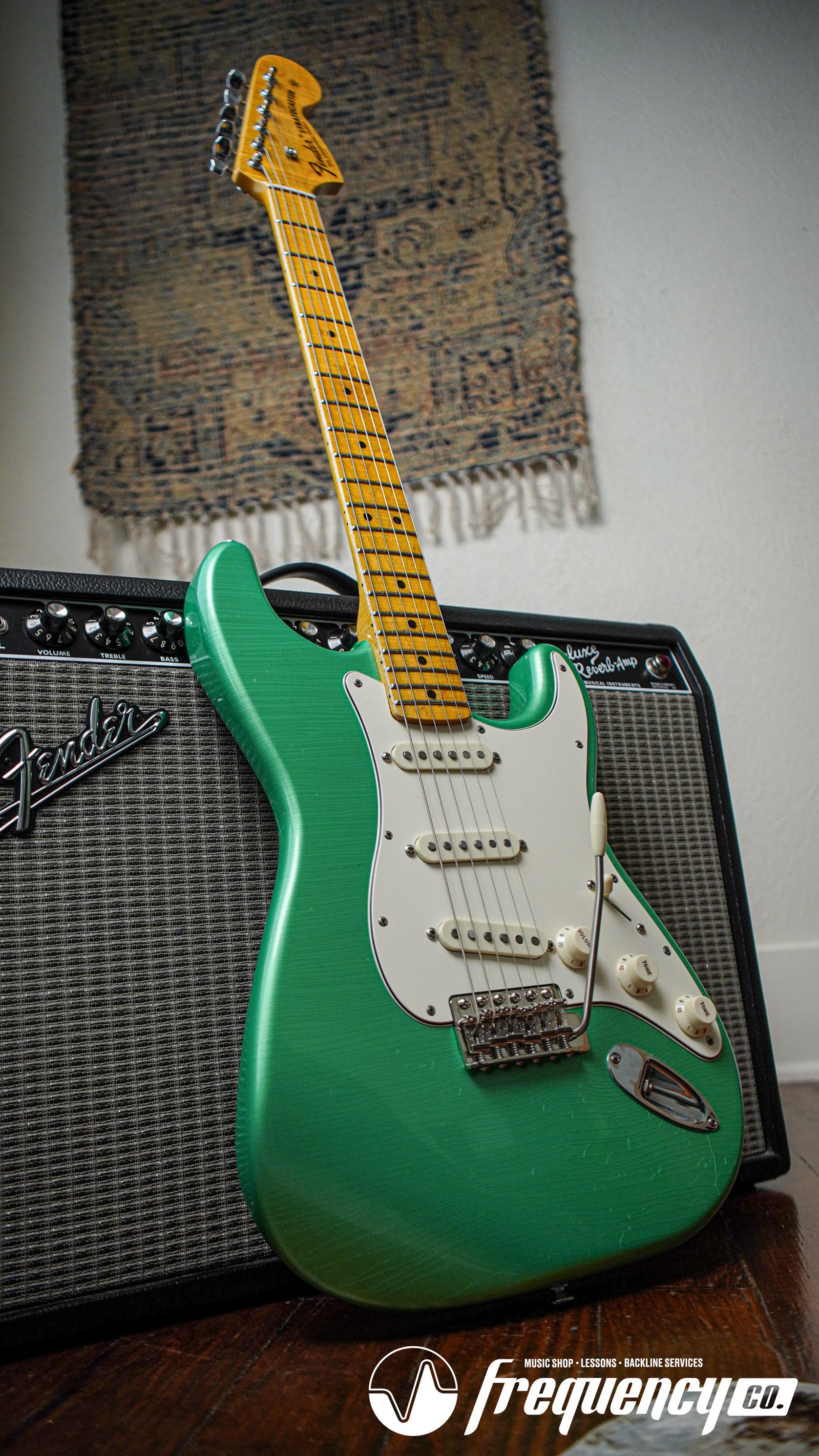 Fender '68 Stratocaster Partscaster in Thin Kandy Lime Green Pearl Nitro Aged - 2020